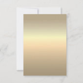 Gouden foto bruiloft bedankkaart (Achterkant)