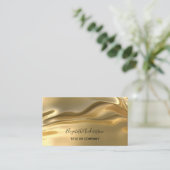 Gouden foto qr code visitekaartje (Staand voorkant)