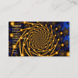Gouden Fractal van de Baan Art. Visitekaartje