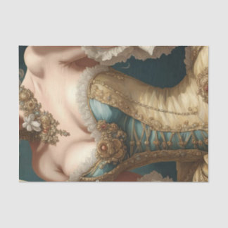 Gouden Franse Parijse Rococo Korset Decoupage Papi Tissuepapier