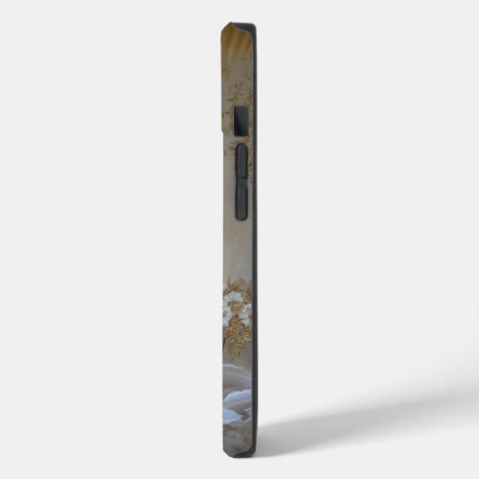 Gouden Fukuro Uil met bloesems Case-Mate iPhone Case (Achterkant / Links)