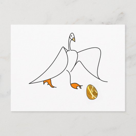 Gouden Gans Briefkaart (Voorkant)
