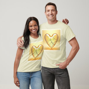 Gouden Gebroken Hart Kunst T-shirt