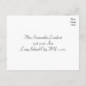 Gouden Geel RSVP Wedding Party Reactie Uitnodiging Briefkaart (Achterkant)