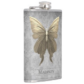 Gouden gejuwelde vlinderfles heupfles (Rechts)