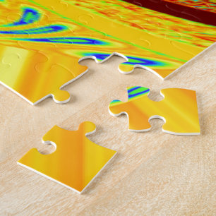 Gouden Gele Baseball Handschoen Art Print Legpuzzel