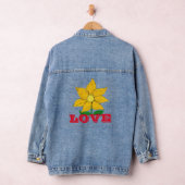 Gouden Gele Zonnebloem Liefde Denim Jacket (Hangar)