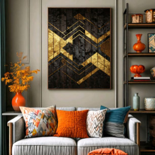 Gouden Geometrie Poster