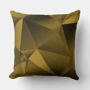 Gouden geometrische diamant geworpen kussen met fa