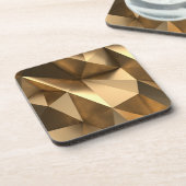 Gouden Geometrische Moderne Glam Minimaal Chic Bier Onderzetter (Linkerzijde)