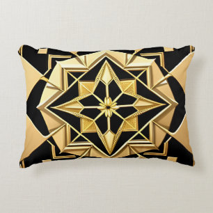 Gouden Geometrische Versiering Accent Kussen