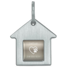 Gouden Gepersonaliseerde Hond ID Tag Naam & Telefo