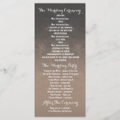 Gouden geschilderde Mason Jar Red Flowers Programm Programma (Achterkant)