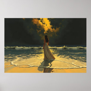 Gouden Getijde van Eenzaamheid Hemelse Getijden Poster