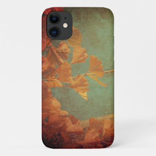 Gouden gingko boom oosters groen elegant iPhone 11 hoesje