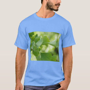 Gouden Ginkgo-blad Kunst T-shirt