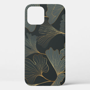 Gouden Ginkgo: luxe bloemendeco. iPhone 12 Hoesje