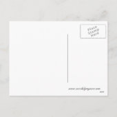 Gouden Giraffe & Little Bird Kerst Briefkaart (Achterkant)