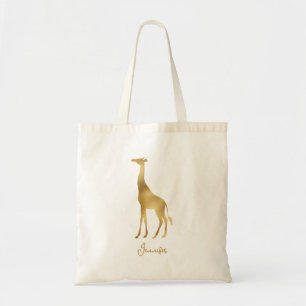gouden Giraffe Tote Bag