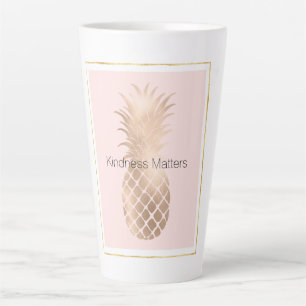 Gouden Glam Ananas Latte Mok
