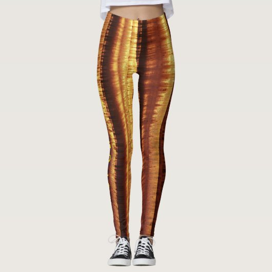 Gouden Glam Brons Leggings (Voorkant)