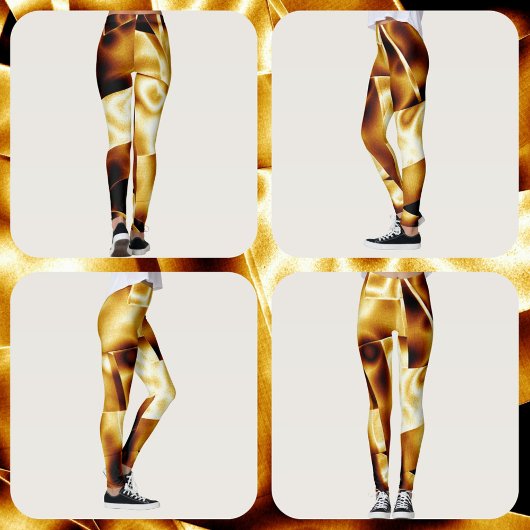 Gouden Glam Brons Modern Chique Leggings