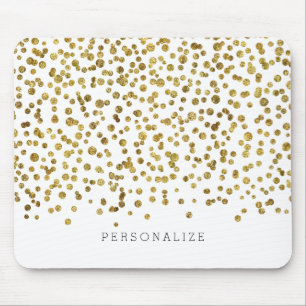Gouden Glam Confetti Muismat