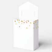 Gouden Glam Confetti Stippen Bedankdoosjes (Geopend)