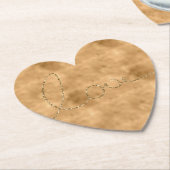 Gouden Glam Glitter Liefde Kartonnen Onderzetters (Gekanteld)