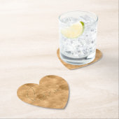 Gouden Glam Glitter Liefde Kartonnen Onderzetters (Insitu)