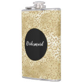 Gouden Glam Glitter Luipaardprint Heupfles (Links)