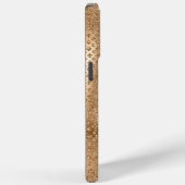 Gouden Glam Glitter Snake Skin Case-Mate iPhone Case (Achterkant / Rechts)