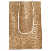 Gouden Glam Glitter Snake Skin Medium Cadeauzakje (Achterkant)