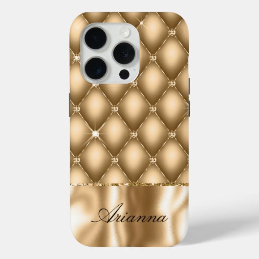 Gouden Glam Glitzy Jewel Case-Mate iPhone Case (Achterkant)