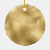 Gouden Glam Monogram Keramisch Ornament (Achterkant)