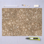 Gouden Glam Sparkling Glitter Tissuepapier (Craft)