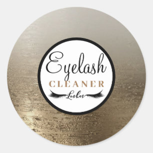 Gouden Glamour Schoonheid Make-up Wimperreiniger Ronde Sticker
