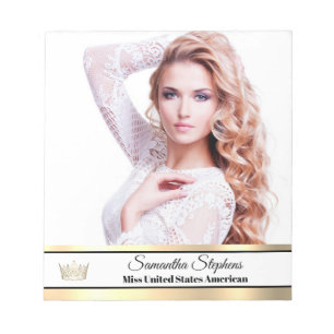 Gouden glans handtekening pad notitieblok