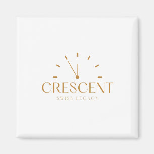 gouden glans luxe cadeau waardevolle halve maan wh magneet