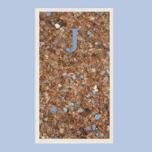 Gouden Glas Brons met Initialen Servet