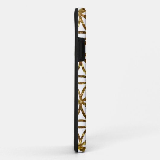 Gouden glinsterende glinsterende levensbloem Case-Mate iPhone case (Achterkant/rechts)