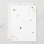 Gouden Glitter 30e Verjaardag Uitnodiging met Foto (Achterkant)