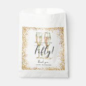 Gouden Glitter 50ste verjaardag Bedankzakje (Voorkant)