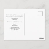 Gouden Glitter Afstudeerfeest Uitnodiging Op Maat (Achterkant)