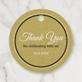 Gouden Glitter bruiloft gunst Laat liefde sprankel Bedankjes Labels (Achterkant)