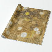 Gouden Glitter Cadeaupapier (Uitgerold)