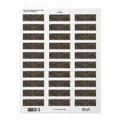 Gouden Glitter Confetti Adresetiketten Etiket (Full Sheet)
