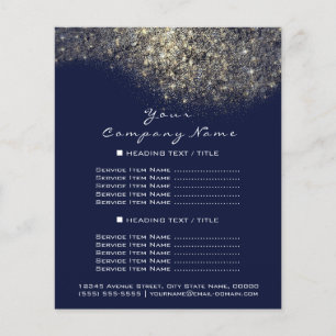 Gouden Glitter Confetti Blauw Marine Roodbruine Co Flyer