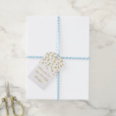 Gouden Glitter Confetti Christmas Baking Labels Cadeaulabel (Met Touw)