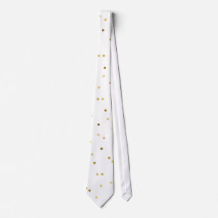 Gouden Glitter Confetti Dot Polka Nail Pattern Str Stropdas